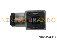 DIN43650A PG11 2P + E Solenoid Coil Connector với chỉ số LED IP65 AC DC