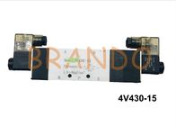 Dây chì màu bạc hoặc loại đầu nối 5/3 Way Van điều khiển khí nén 4V430-15