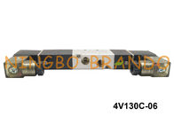 BSPT 1/8 &quot;4V130C-06 Airtac Loại khí nén Solenoid Van khí 5 cách 3 Vị trí PCB AC110V