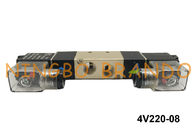 BSPT 1/4 &quot;4V220-08 Van khí nén loại khí nén AirTAC Đèn điều khiển điện đôi DC24V