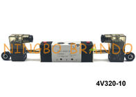 3/8 &quot;Van điện từ đôi loại NPT 4V320-10 AirTAC 2 Vị trí 5 cách PCB DC24V AC110V AC220V