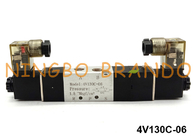 4V130C-06 Loại van điện từ kép khí nén 5/3 đường 24V 220V