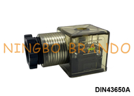 DIN43650A Đầu nối cuộn dây van điện từ với đèn LED DIN 43650 Loại A