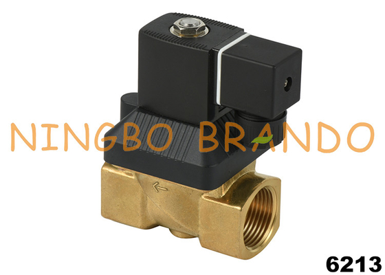 6213 A Van điện từ bằng đồng thau NC 2 chiều có hỗ trợ servo 1/2'' 24V DC