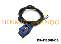 DIN43650B IP67 Đầu nối cuộn dây điện từ đúc chống nước với đèn LED