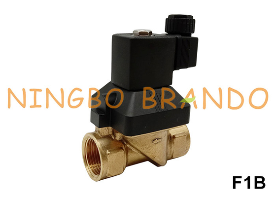 16 bar 2 Way NC Brass Solenoid Valve For Water Air Gas 3/8' đến 2' 24V 110V 220V