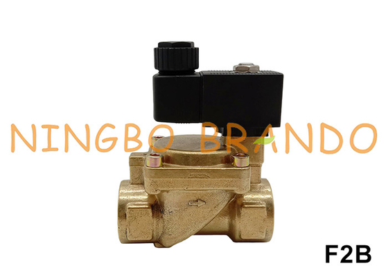 1.6 MPa 2 Way NC Brass Solenoid Valve For Air Water Gas 220V 110V 24V 3/8' đến 2'