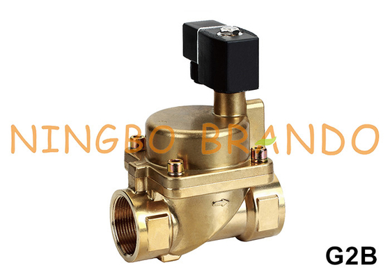 40 bar áp suất cao Brass Solenoid Valve For Water Air Gas 1/4' đến 2' 24V 110V 220V