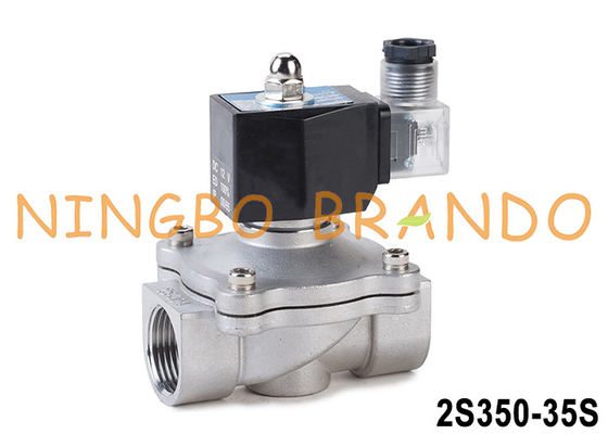 2S350-35 1-1/4'' 2 Way NC Ventil thép không gỉ cho nước khí dầu 24V 220V
