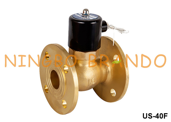 1-1/2' DN40 Flange Hot Water Steam Brass Solenoid Valve 220VAC 110VAC 24VDC