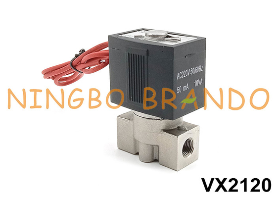 SMC loại VX2120-02 Ventil điện tử thép không gỉ 1/4' 24V 220V
