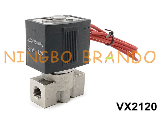 SMC loại VX2120-02 Ventil điện tử thép không gỉ 1/4' 24V 220V