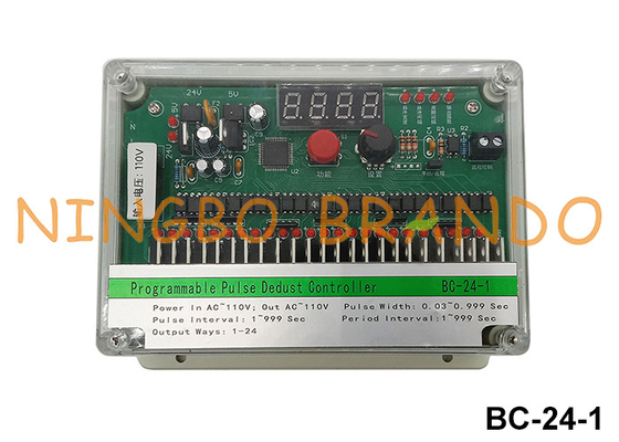 24 dòng 110VAC Input và Output Pulse Valve Controller cho máy thu bụi