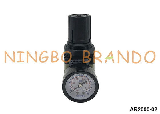 AR2000-02 SMC loại Máy điều chỉnh áp suất không khí khí với gauge 1/4'' 10 bar