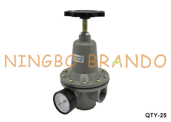 QTY-25 1'' 10 bar Pneumatic Air Regulator Pressure Reducing Valve Với Gauge