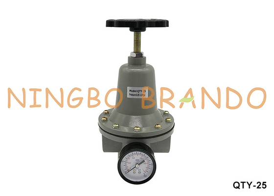 QTY-25 1'' 10 bar Pneumatic Air Regulator Pressure Reducing Valve Với Gauge