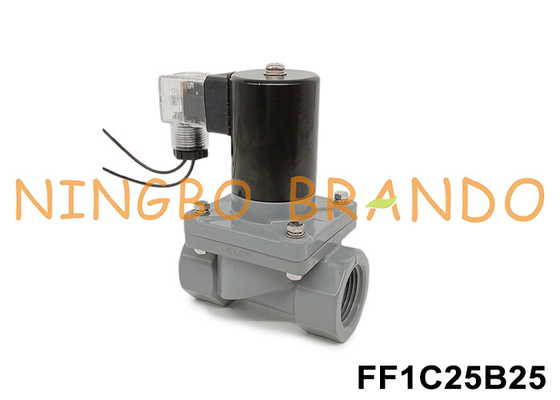 1' DN25 van điện tử chống ăn mòn với thân CPVC 24V 110V 220V