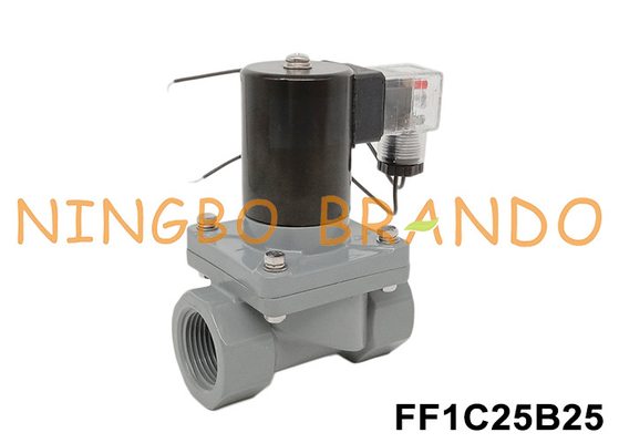 1' DN25 van điện tử chống ăn mòn với thân CPVC 24V 110V 220V