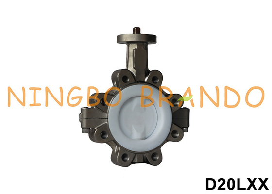 DN40 đến DN600 Ventil Bướm loại Lug không đầu với lót PTFE