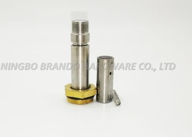 Không có rãnh 430FR lõi di chuyển / vật liệu hỗn hợp Solenoid gốc với Brass Lầu năm góc ghế