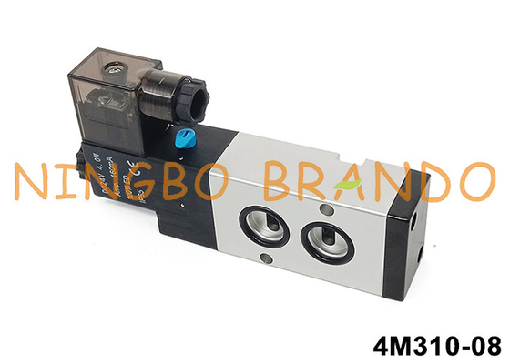 Airtac loại 4M310-08 Namur Pilot Solenoid Valve 5/2 Way 24V 220V