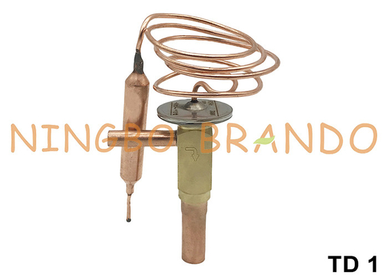 TD 1 Angle Port Thermostatic Expansion Valve cho R134a R22 R407C R404A