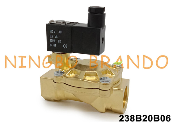 ASCO Type 238 Series 3/4 'Solenoid Valve với thân đồng 24V 110V 220V