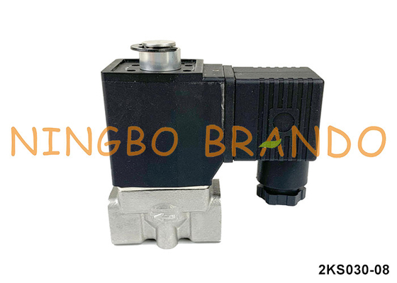 2KS030-08 Airtac loại bình thường mở van điện tử thép không gỉ 24V 110V 220V