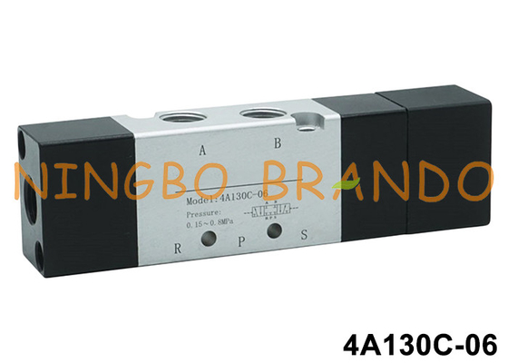 Airtac loại 4A130C-06 1/8'' Pneumatic Air Pilot Valve 5/3 Way