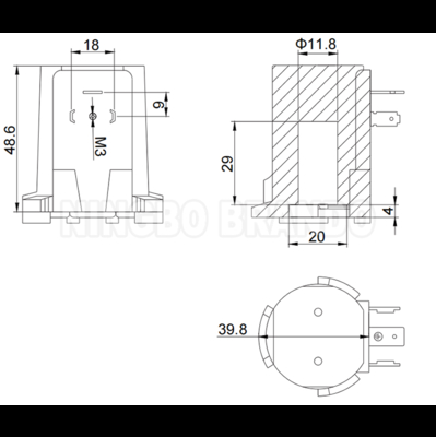 Norgren loại D-32545 Pulse Valve Coil Assembly 24V 110V 220V 18W