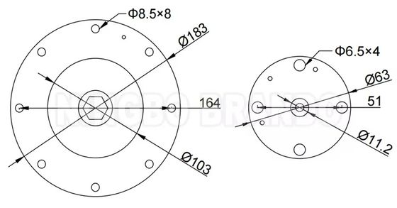 K5004 K5000 Bộ sửa diaphragm cho van xung 2' Goyen CA50T CA62T