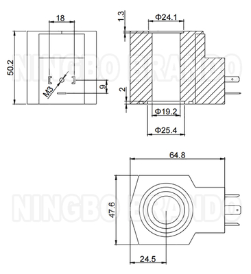 Vòng cuộn van điện tử thủy lực cho Yuken DSG-01 Series 110V 120V 220V 240V