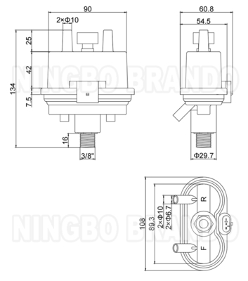 BouMatic loại HiFlo Evolution 8583219 Pulsator cho máy sữa 24VDC