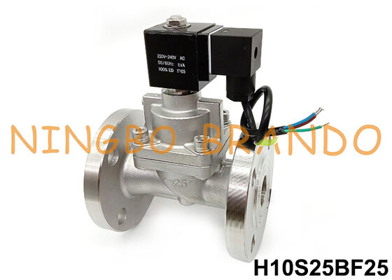 100 bar 1' Flange thép không gỉ van điện tử áp suất cao 24V 220V