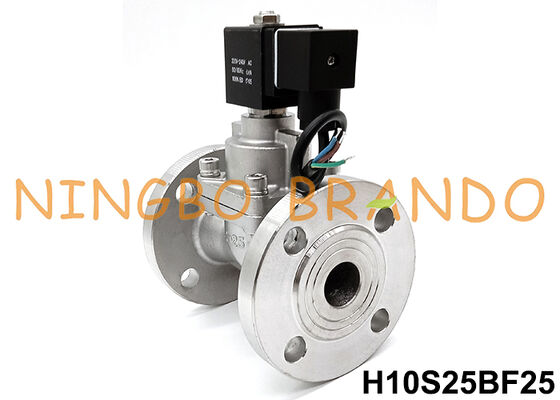 100 bar 1' Flange thép không gỉ van điện tử áp suất cao 24V 220V