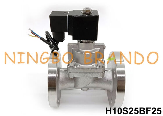 100 bar 1' Flange thép không gỉ van điện tử áp suất cao 24V 220V