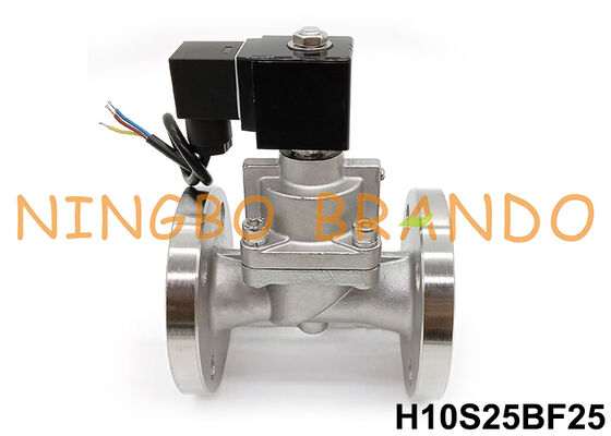 100 bar 1' Flange thép không gỉ van điện tử áp suất cao 24V 220V