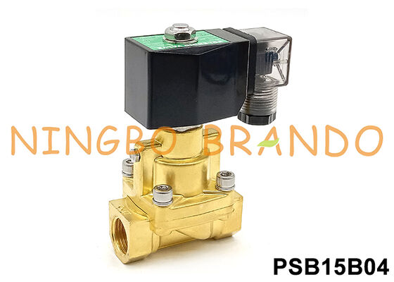 Van solenoid hơi bằng đồng thau 25 bar 1/2'' 24VDC 110VAC 220VAC