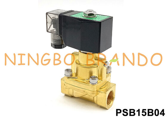 Van solenoid hơi bằng đồng thau 25 bar 1/2'' 24VDC 110VAC 220VAC