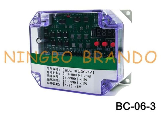 6 dòng DC24V Input 24VDC Output Pulse Valve Controller cho máy thu bụi