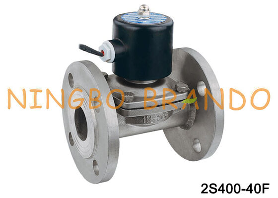 DN40 Flange 2S400-40 2 Way NC Stainless Steel Solenoid Valve