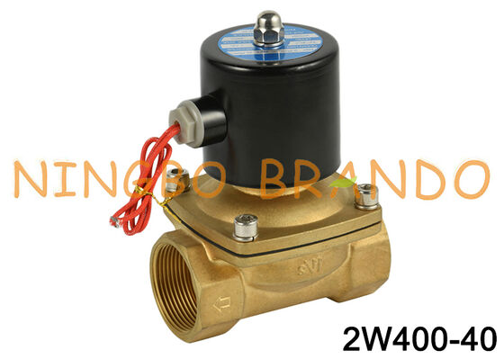 2W400-40 1-1/2' 2/2 Way bình thường đóng van điện tử nước 24VDC