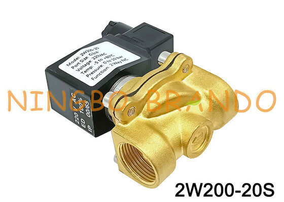 3/4 '' 2W200-20 Van điện từ bằng đồng thường đóng 24V 110V 220V