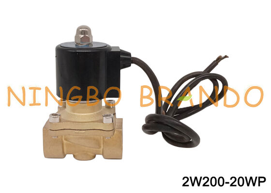 Van điện từ chống nước bằng đồng thau 3/4 '' thường đóng 24V 110V 220V