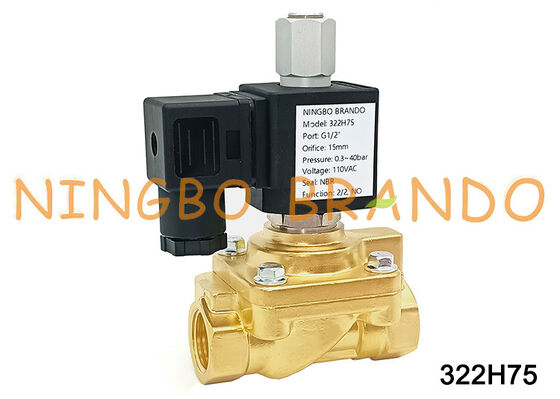 Parker Loại 322H75 1/2 '' Van điện từ thường mở 40 bar 24V 110V 220V