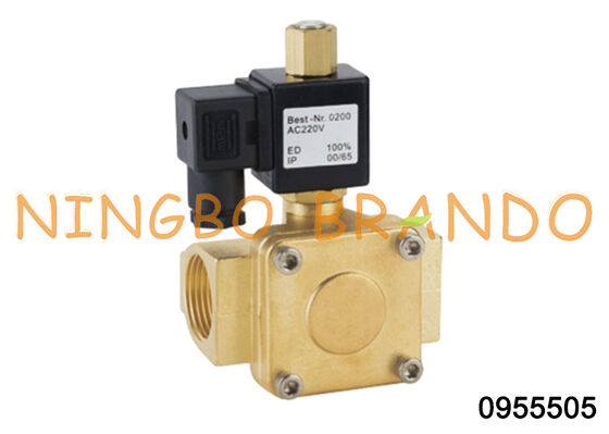 0955505 1'' bình thường mở Brass Solenoid Valve 1.6Mpa Electric Water Valve