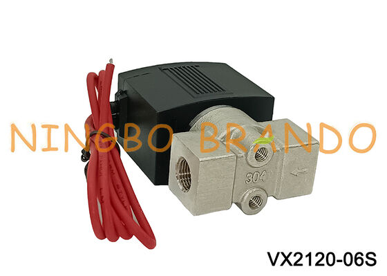 Van điện từ bằng thép không gỉ loại Vx2120 1/4 '' 2/2 chiều 220V 24V