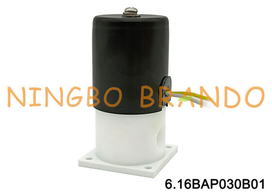 Van điện từ PTFE 1/8 '' để cách ly chống ăn mòn axit kiềm