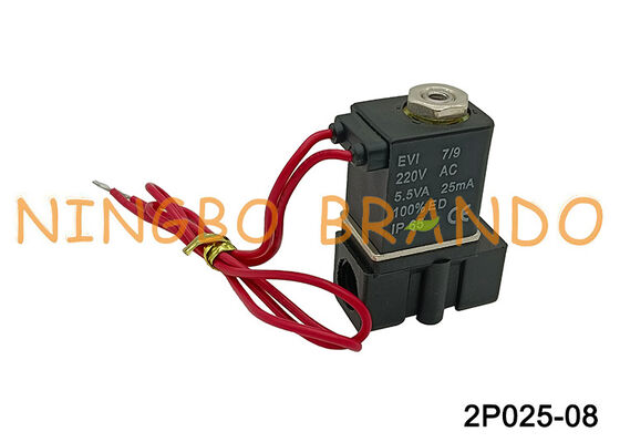 2p025-08 Van điện từ Airtac bằng nhựa Kiểm soát chất lỏng AC220V AC110V DC24V DC12V