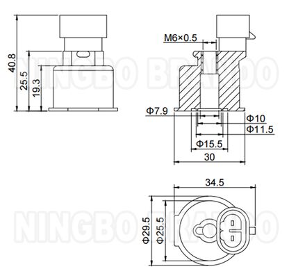 7.8mm lỗ dây chuyền van điện lực cho LPG CNG IG6 IG7 Injector Rail